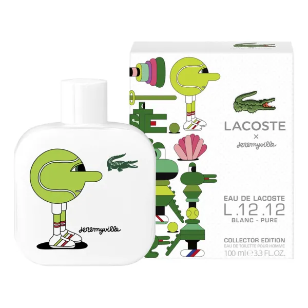 Lacoste Eau de Lacoste L.12.12 Blanc Pure Collector Edition Pour Homme x Jeremyville