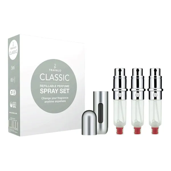Travalo Набор Classic Refillable Perfume Spray (сменная капсула 3*5мл + футляр)