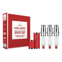 Travalo Набор Milano Refillable Perfume Spray (сменная капсула 3*5мл + футляр)